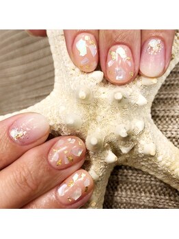 アイラッシュアンドネイル専門店 クラル(CURAR)/シェルネイル￥7980