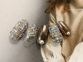 ツイードネイル