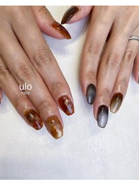 秋ニュアンスネイル