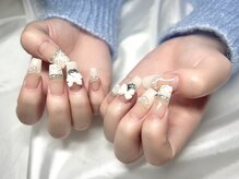 ヤシネイル(Yashi Nail)/フレンチ〈チップ〉ゴージャス
