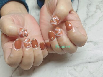 フランセス(Frances)/リボン風ネイル