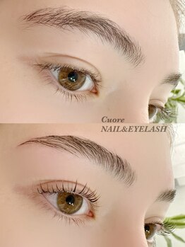 クオーレ(Cuore)の写真/【最先端のアイブロウ技術】次世代眉毛パーマハリウッドブロウリフト☆メンズのご予約も可能です！