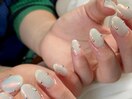 ホワイトミラーネイル