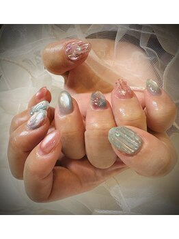 エレノア/定額デザイン・バカラネイル