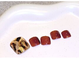 レオパード　フット親指アート