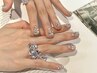 大人可愛い*【ミディアム】Crystal Pearl デザイン¥5680