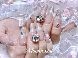 ベージュフラッシュネイル