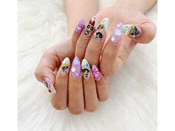 アミン(#Amin)/パワパフネイル