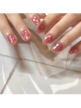 カミナネイル(KAMINA.nail)/pink heart holo
