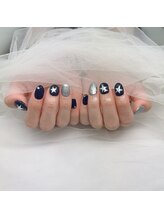 スピラ 上通店(Spira)/ワンカラー×シルバーネイル