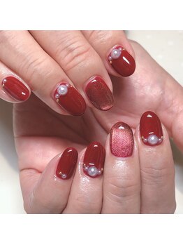 ネイルサロン マハロ 横浜四季の森フォレオ店(Nail Salon Mahalo)/マグ＆パール盛り
