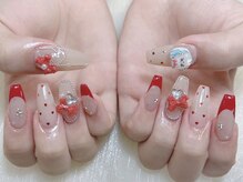 スペラ 大宮店(Spera)/ハートドット可愛フレンチネイル