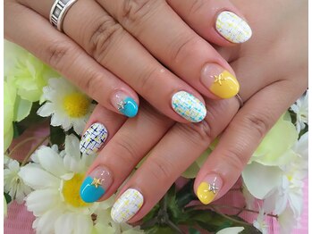 プルミエ ネイル(Premier Nail)/爽やかツイードネイル