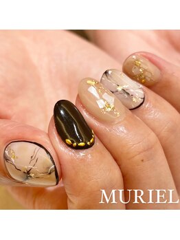ミュリエル(MURIEL)/大理石ネイル