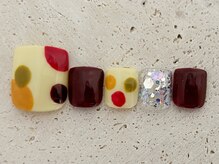 タフィーネイル 宜野湾コンベンションシティ店(TaffyNail)/フット グランドデザイン 6990円