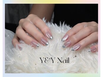 ワイアンドワイ(Y&Y)/キラキラ フレンチネイル