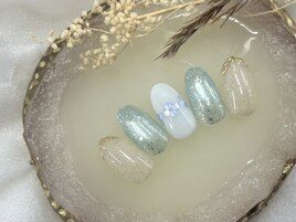 マグ　お花　ミラー