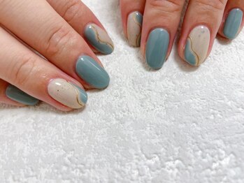 モグネイル(Mogunail)/9.10月定額A チョコチップネイル