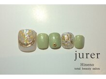 ネイルアンドアイラッシュデザインサロン ジュレ 日根野店/FOOT 定額デザイン7700円コース