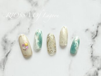 リオッサ オブ ラグーン(RIOSSA of Lagoon)/ニュアンス初夏ネイル