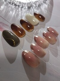 【定額ネイル】大人大理石ネイル