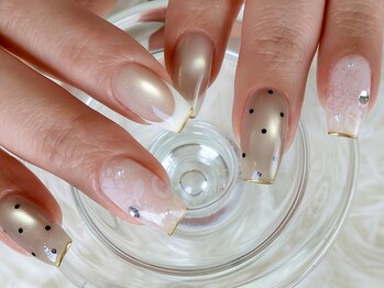 ネイルサロンアンドスクール バニラ(nailsalon&school VANILLA)/レース×ドット