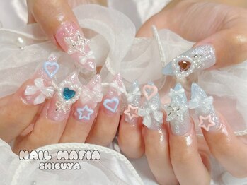 ネイルマフィア 渋谷(NAIL MAFIA)の写真/★NAILsGUSHの新ブランド!!派手痛パーツ店MAFIA★《来て、楽しい。見て、嬉しい。》最高級のアートNAILを…