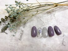 モグネイル(Mogunail)/7月定額Aコース　フラワーネイル