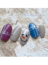 ネイルサロン クイル(QUILL)/1月雪だるま（３）