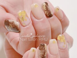 バレンタインネイル