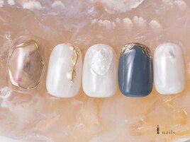 上品ブルーニュアンス