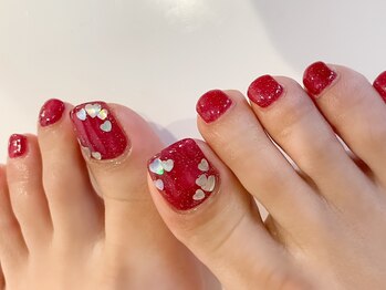 キラネイル アンド アイラッシュ by World Beauty(KIRA)/春フットネイル
