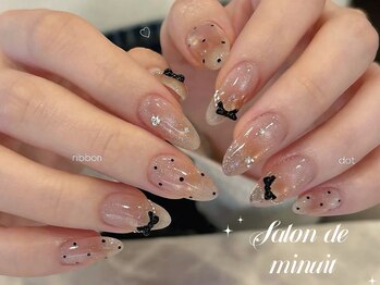 サロン ド ミニュイ(Salon de Minuit)の写真/日本では取扱が少ない希少なパーツが多数☆韓国ネイルでトレンド感満載♪SNS画像持ち込み大歓迎！！