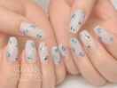 梅雨/薔薇/あじさい/お花ネイル