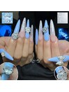 ブルーダイヤモンドネイル