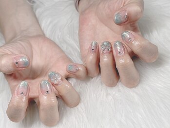 クリアーベースラメグラ＋リボン