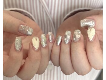 ニコルネイル(nicole nail)/シルバーガーリーネイル