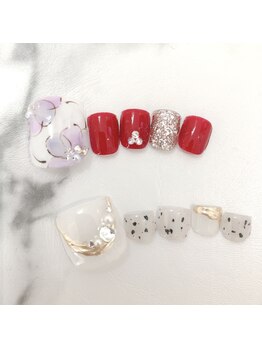 ネイルサロン ル リアン(Nailsalon Le lien)/春フットネイルデザイン