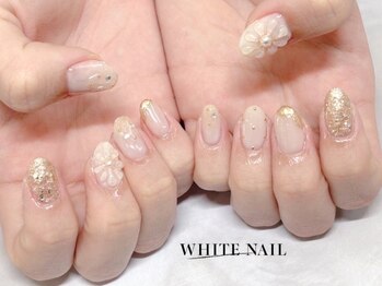 ホワイトネイル(WHITE NAIL)の写真/≪再現度の高さ×モチの良さ≫クーポン4980円～！種類豊富なアート/キャラクターアート/持ち込みもOK♪