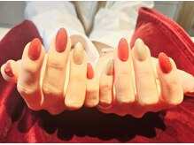 ループスネイルスペース 日吉店(Loops Nail Space)/透け感のあるラメ入りボルドー