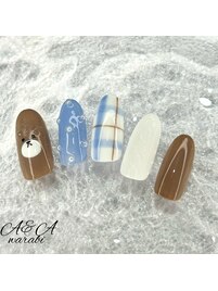 くまちゃんネイル