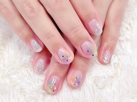 ＃カラフル　＃夏ネイル