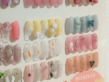 サロン ノアノア(salon noa noa)の写真/今SNSなどで大人気の《韓国ネイル》♪当店では韓国直輸入ジェルを使用しています＊S.M.Lコースとご用意◎