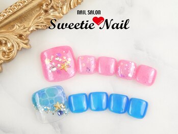 スウィーティーネイル あべのキューズタウン店(Sweetie Nail)/【フット】夏限定コース￥6600