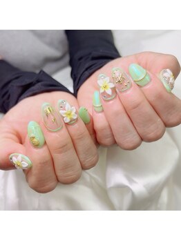 アートネイル ギャラリー(Art nail Gallery)/南国気分♪トロピカルリゾート