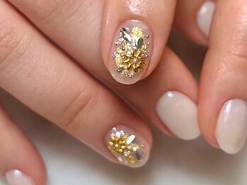 オーラリー ネイル アート メゾン(ORRERY nail art maison)/ハンド / メタルフラワー
