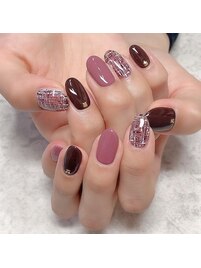 バレンタインカラー×ツイード
