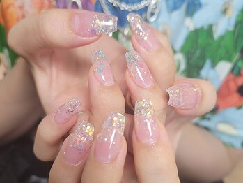 エムユーファイブネイル(MU5-nail)/【スカルプ】ラメグラデーション