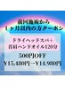 【前回施術から1ヶ月以内の方】ヘッド+首肩ハンドオイル120分 ¥15480→14980