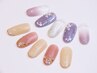 【ハンドジェル】上品で華やか★定額デザインCコース　￥9020→￥7920